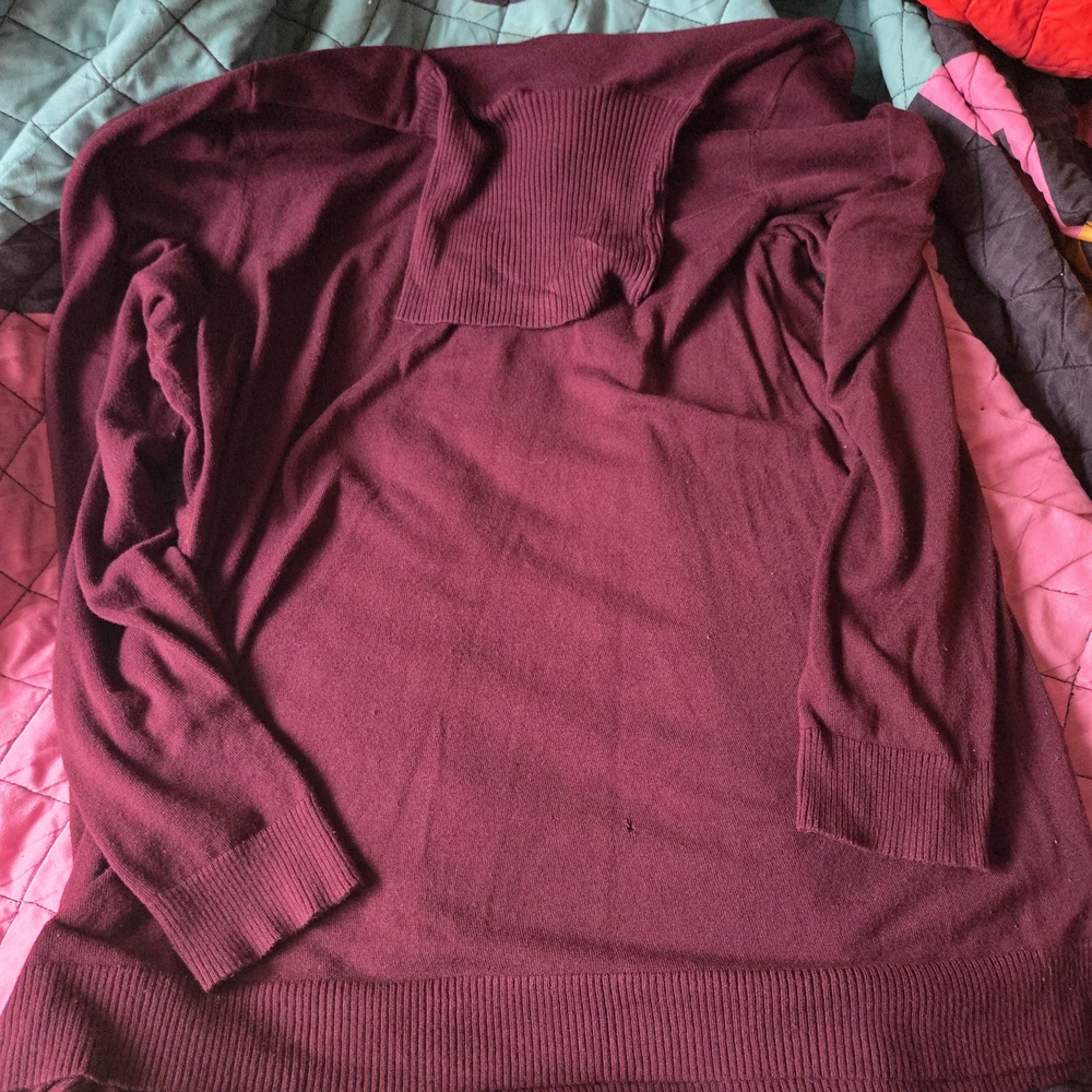 Elegant Burgundy Sweater